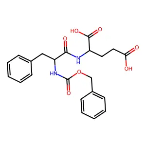 N-(N-((Phenylmethoxy)carbonyl)-L-phenylalanyl)-L-glutamic acid structure