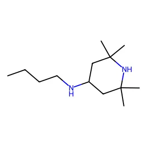 n-Butyl-2,2,6,6-tetramethyl-4-piperidinamine structure