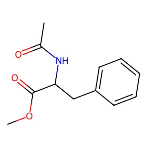 Methyl N-acetyl-DL-phenylalaninate structure