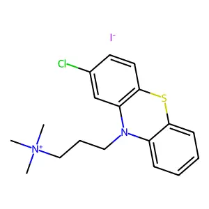 10H-Phenothiazine-10-propanaminium, 2-chloro-N,N,N-trimethyl-, iodide (1:1) structure
