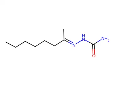Hexyl methyl ketone semicarbazone structure