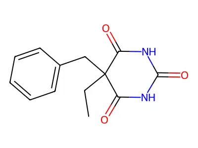 Barbituric acid, 5-benzyl-5-ethyl- structure