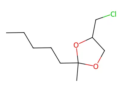 4-(Chloromethyl)-2-methyl-2-pentyl-1,3-dioxolane structure
