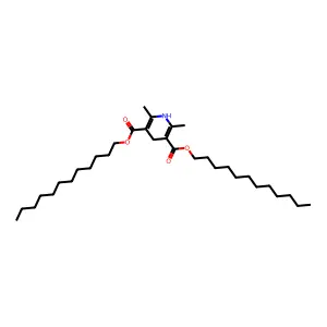 Didodecyl 1,4-dihydro-2,6-dimethylpyridine-3,5-dicarboxylate structure