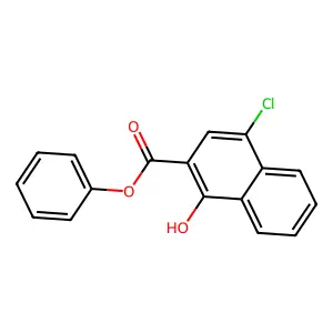 Phenyl 4-chloro-1-hydroxy-2-naphthoate structure
