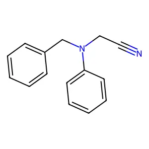 (Benzylphenylamino)acetonitrile structure
