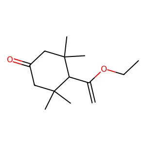 4-(1-Ethoxyvinyl)-3,3,5,5-tetramethylcyclohexanone structure