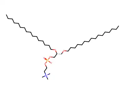 DCPC;L-beta,gamma-Dihexadecyl-alpha-lecithin structure