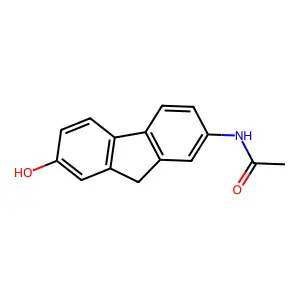 7-Hydroxy-2-acetamidofluorene structure
