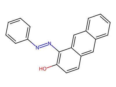 1-Phenylazo-2-anthrol structure