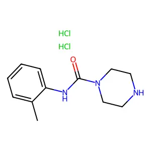 2-Piperazinecarboxanilide, 2'-methyl-, dihydrochloride structure