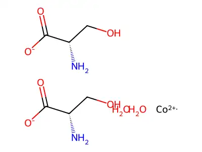 Cobalt, bis(L-serinato)-, dihydrate structure