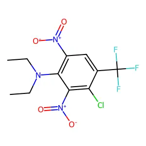 Benzenamine, 3-chloro-N,N-diethyl-2,6-dinitro-4-(trifluoromethyl)- structure