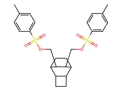 (Tricyclo[4.2.2.0~2,5~]decane-7,8-diyl)bis(methylene) bis(4-methylbenzene-1-sulfonate) structure