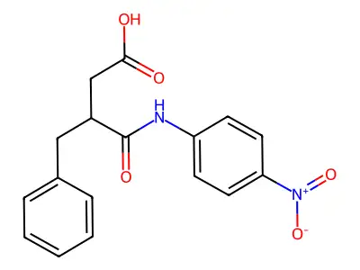3-Benzyl-4-[(4-nitrophenyl)amino]-4-oxobutanoic acid structure