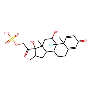 Dexamethasone 21-sulfate structure