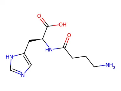 N-(4-Aminobutanoyl)histidine structure