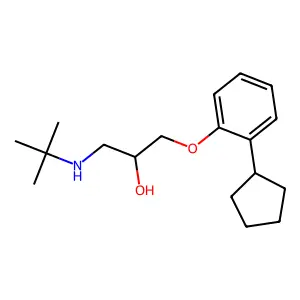 (+-)-Penbutolol structure