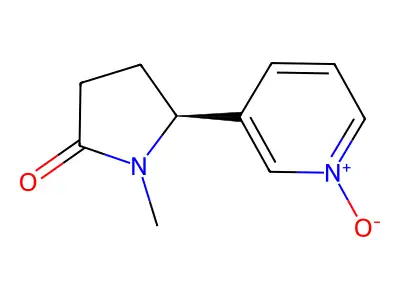 1-Methyl-5-(1-oxidopyridin-1-ium-3-yl)pyrrolidin-2-one structure