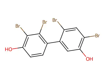 2,4-Dibromo-5-(2,3-dibromo-4-hydroxyphenyl)phenol structure