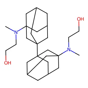 Ethanol, 2,2'-(1,1'-biadamantane-3,3'-diyl)bis(methylimino)di- structure