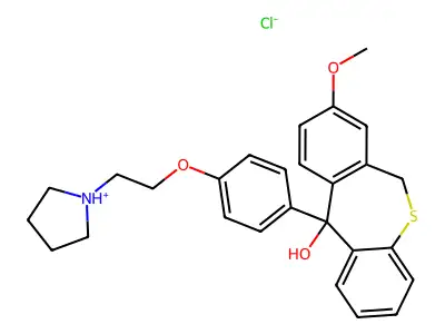 C27H29NO3S.ClH structure