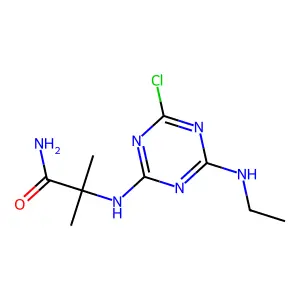 Cyanazine amide structure