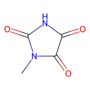 1-Methylimidazolidine-2,4,5-trione structure
