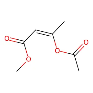 Methyl 3-(acetoxy)isocrotonate structure