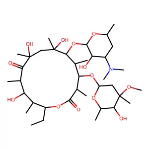 (8S)-8-Hydroxyerythromycin-B structure