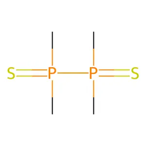Tetramethylbiphosphine disulfide structure