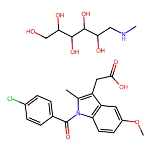 Meglumine indomethacinate structure
