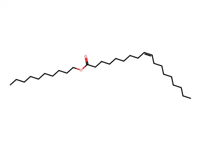 Decyl octadec-9-enoate structure