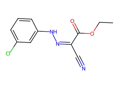 Ethyl [2-(3-chlorophenyl)hydrazinylidene](cyano)acetate structure