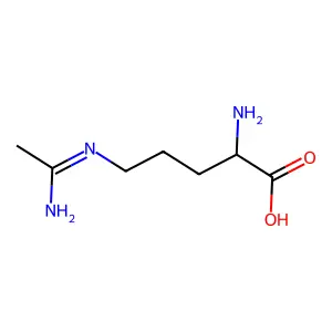 2-Amino-5-(1-aminoethylideneamino)pentanoic acid structure