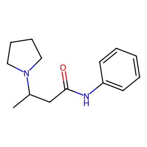 Propionanilide, 2-methyl-2-pyrrolidinyl- structure