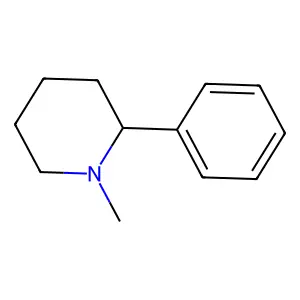 1-Methyl-2-phenylpiperidine structure