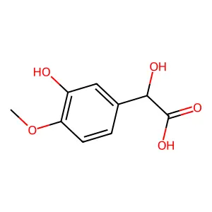 2-Hydroxy-2-(3-hydroxy-4-methoxyphenyl)acetic acid structure