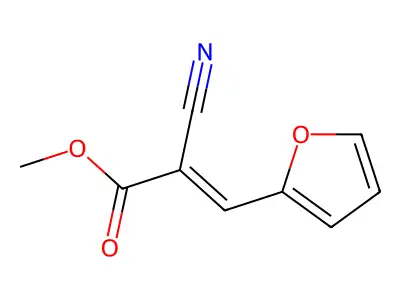 Methyl 2-cyano-3-furan-2-ylacrylate structure