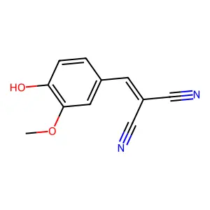 4-Hydroxy-3-methoxybenzylidenemalononitrile structure