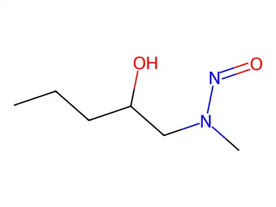 Methyl-2-hydroxypentylnitrosamine structure