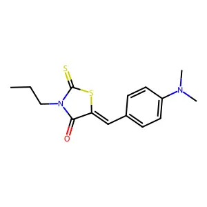 4-Thiazolidinone, 5-[[4-(dimethylamino)phenyl]methylene]-3-propyl-2-thioxo- structure