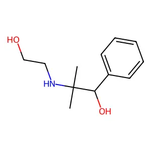 Benzenemethanol, alpha-(1-((2-hydroxyethyl)amino)-1-methylethyl)- structure