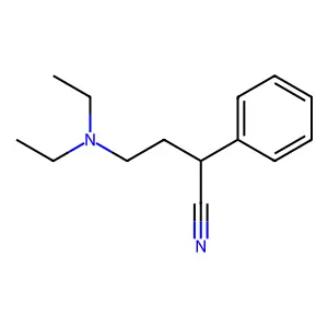 4-(Diethylamino)-2-phenylbutyronitrile structure