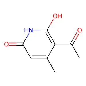 3-Acetyl-6-hydroxy-4-methyl-2-pyridone structure