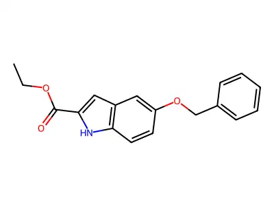 Ethyl 5-(phenylmethoxy)-1H-indole-2-carboxylate structure