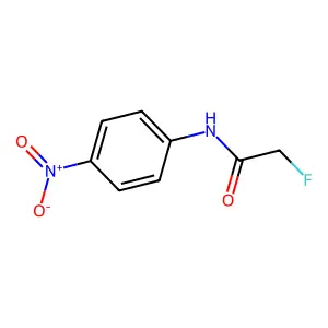 Acetanilide, 2-fluoro-4'-nitro- structure