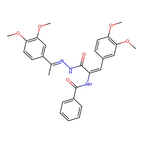 C28H29N3O6 structure