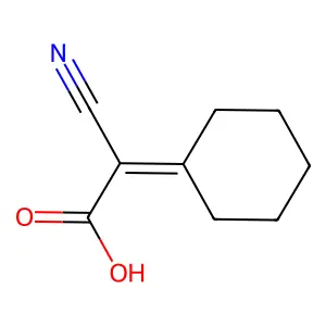 Cyanocyclohexylideneacetic acid structure