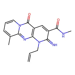 1-ALLYL-2-IMINO-N,10-DIMETHYL-5-OXO-1,5-DIHYDRO-2H-DIPYRIDO[1,2-A:2,3-D]PYRIMIDINE-3-CARBOXAMIDE structure
